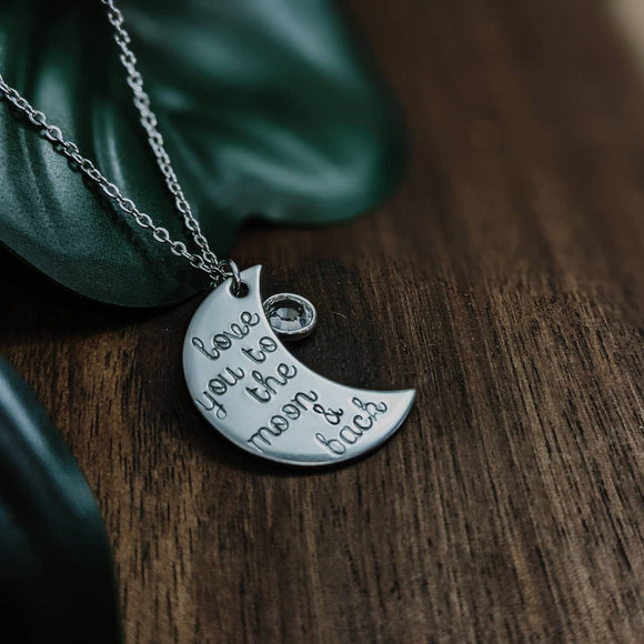 Love you to the Moon & back Necklace
