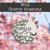 Wild Cherry Blossoms ID Tag