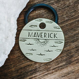 Pet ID tag - Topgun - Dog tag for dogs - Pet Name Tag - Hand Stamped - Personalized - Fighter jet - Maverick - Goose - Plane - Aircraft -