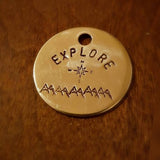 Explore The Mountains ID Tag