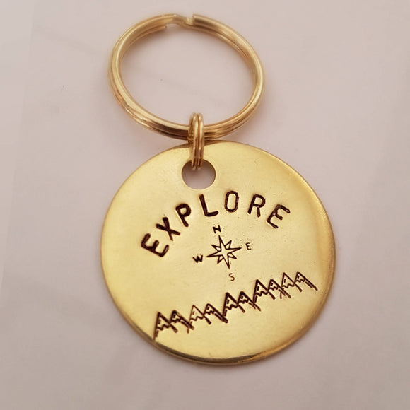 Explore The Mountains ID Tag