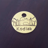 Rocky Mountains 1" ID Tag