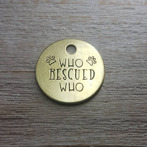 Who Rescued Who ID Tag