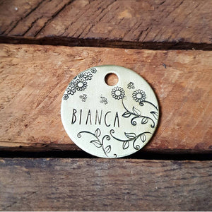 Spring Floral ID Tag
