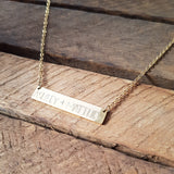 Personalized  Name Bar Necklace