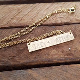 Personalized  Name Bar Necklace