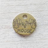 Moose Lake 1" ID Tag