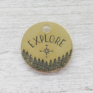 Explore With Your Own Inner Compass ID Tag