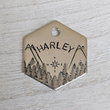Over The Mountains And Through The Woods ID Tag