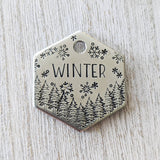 Snow Capped Forest ID Tag