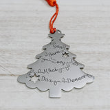 Customizable Christmas Tree Ornament