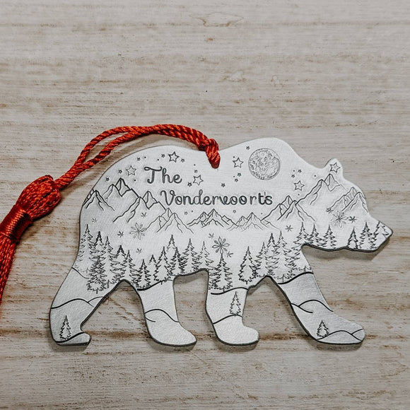 Customizable Bear Ornament