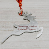 Christmas wishes and reindeer kisses Ornament
