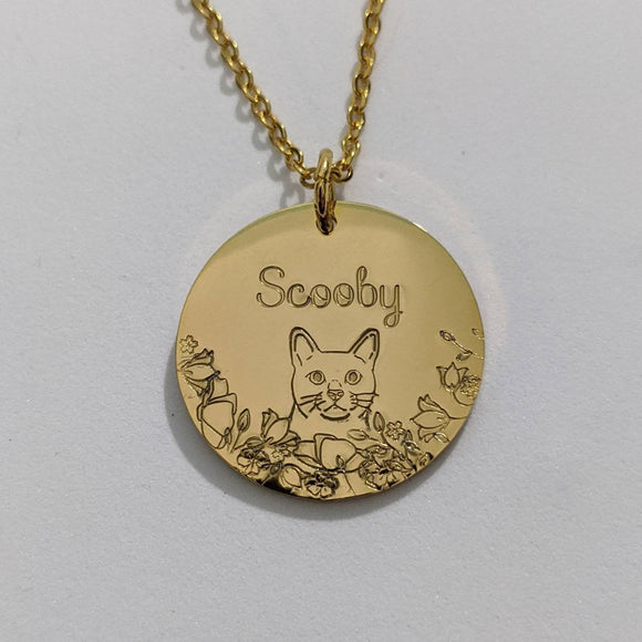 Kitty Floral Necklace
