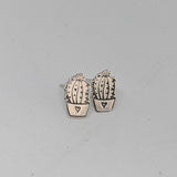 Sterling Silver - Cactus Earrings