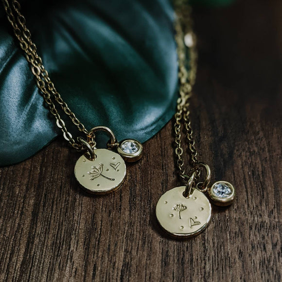 Matching big & small dandelion Necklaces