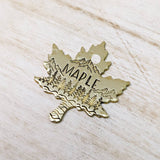 Maple Leaf landscape ID Tag