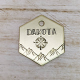 Compass Mountains ID Tag
