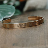 Mama bear cuff bracelet