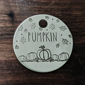 Autumn Pumpkins ID Tag